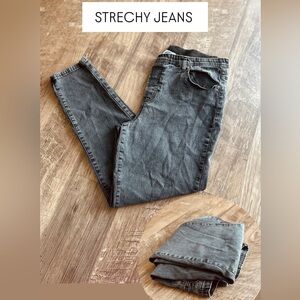 Dark Wash Black Skinny Jeans STRETCHY